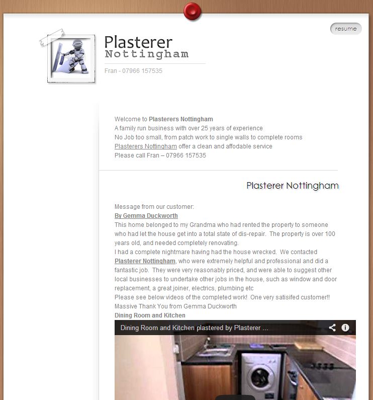 Plasterer Nottingham